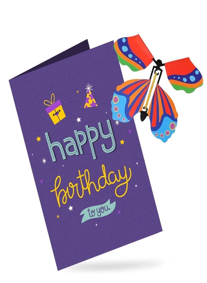 WARMINGO DE 3D Butterfly Pop-Up Happy Birthday Greeting Card | Unique Birthday Gift for Friends, Family, Girlfriend, Boyfriend | Special Surprise Card with Envelope (BIRTHDAY) - Image 1